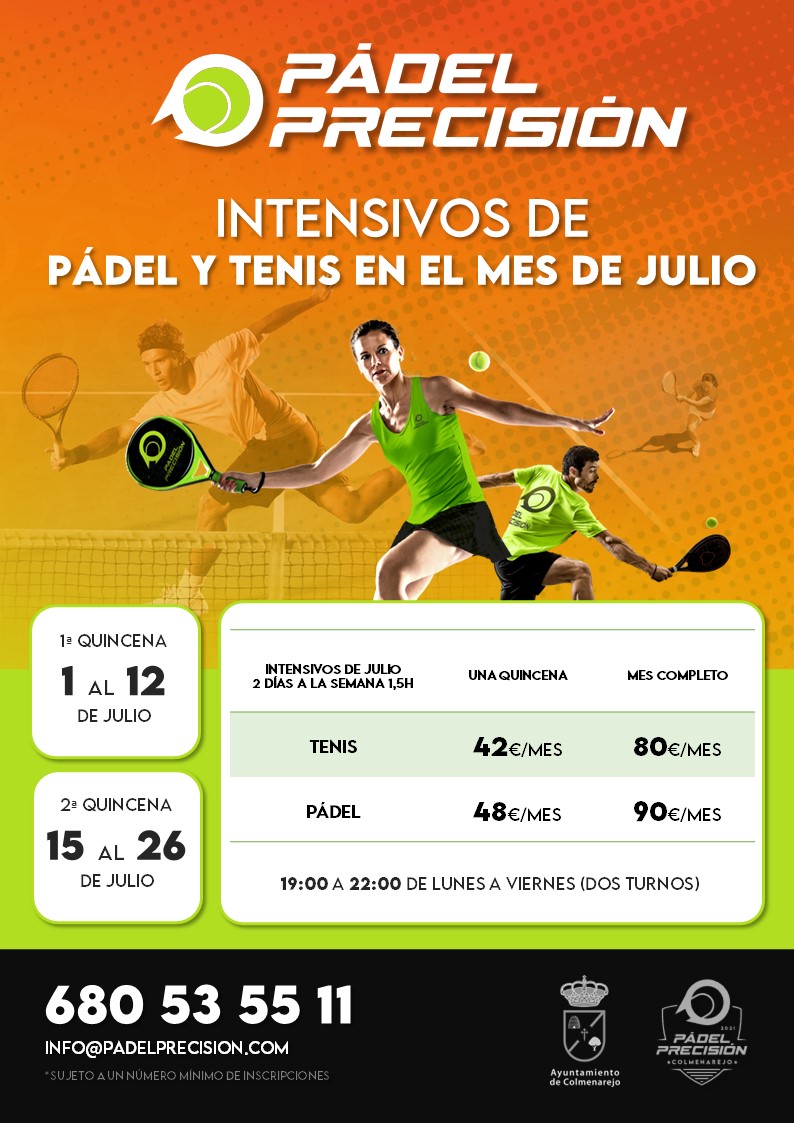 Intensivos Pádel 2024 julio